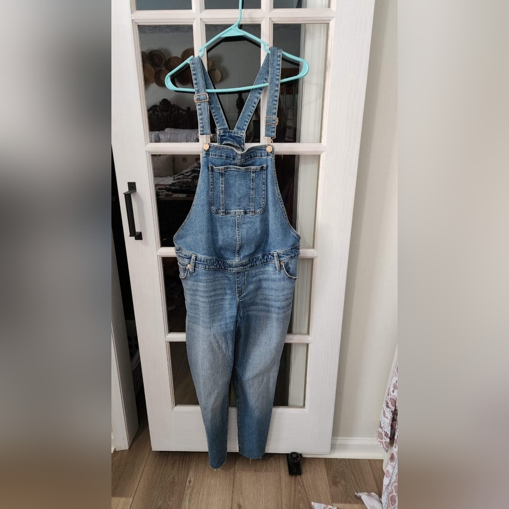 Isabel Maternity Denim Overalls